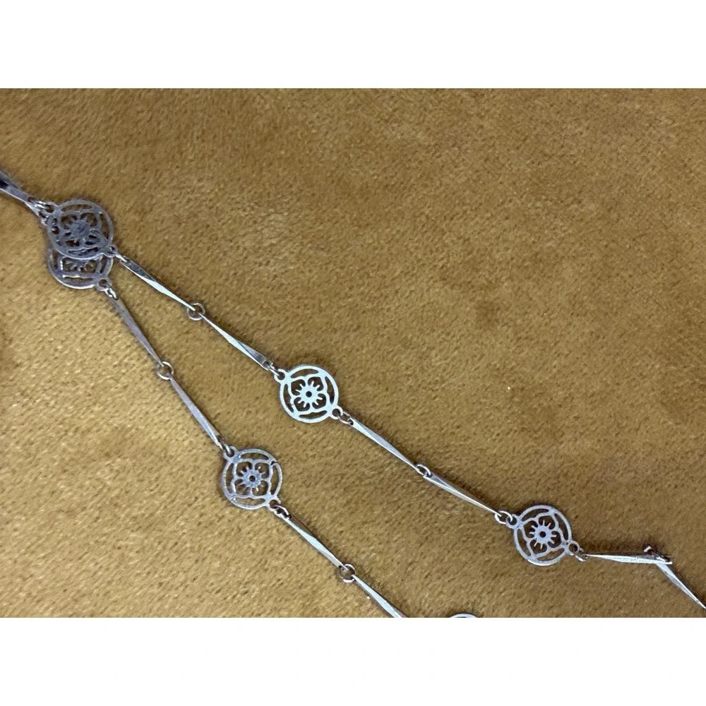 VTG Silver Tone Necklace Lot 3 AVON Chunky Statement Chain 80s 90s Retro